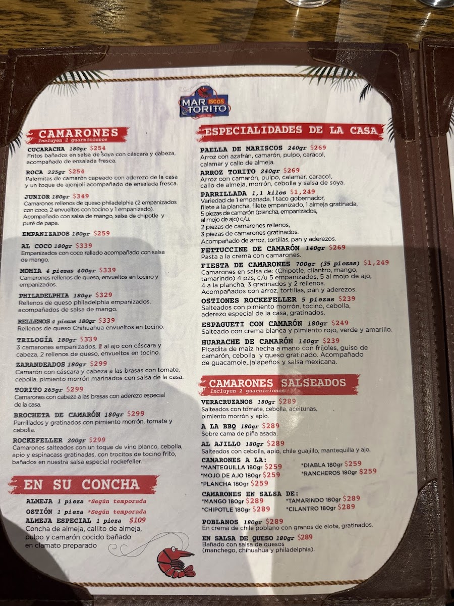 El Torito Seafood Restaurant Menu - Image 3